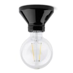 Wall and ceiling light D100 Black