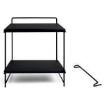 Table and wall desk Hegel Deep black RAL 9005 / Black