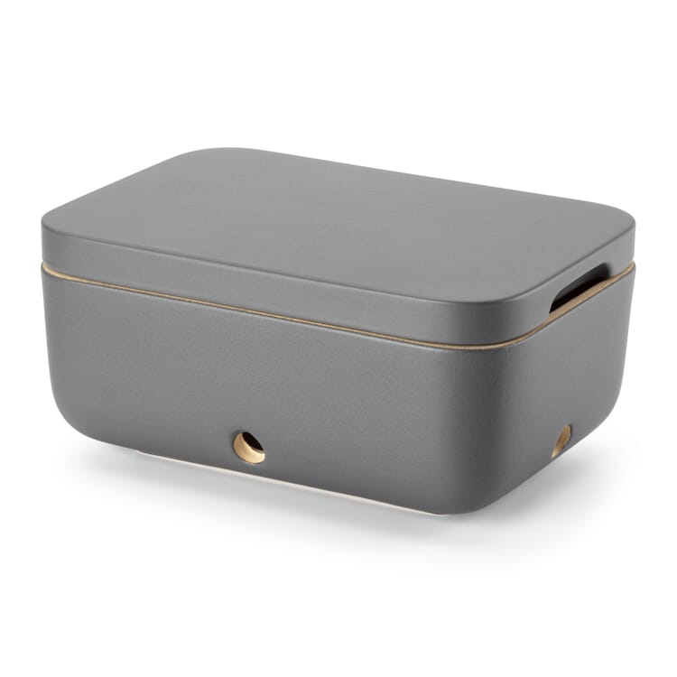 Onion box Rehau, Matte gray, glazed