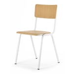 Chair Colegio Oak / Pure white RAL 9010