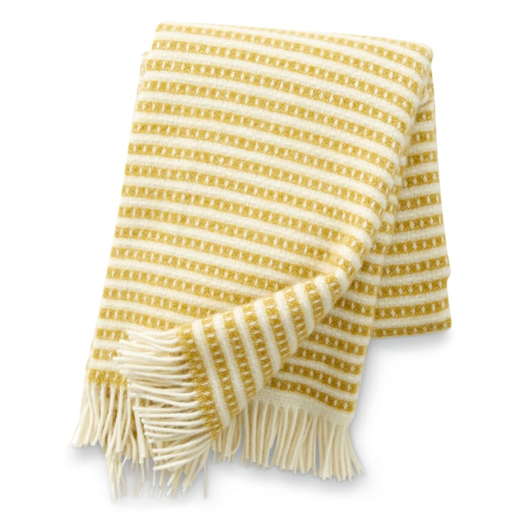 Ollie lambswool blanket, Yellow