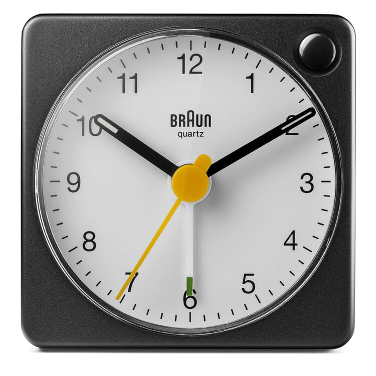 Alarm Clock Braun, analog, Black/White