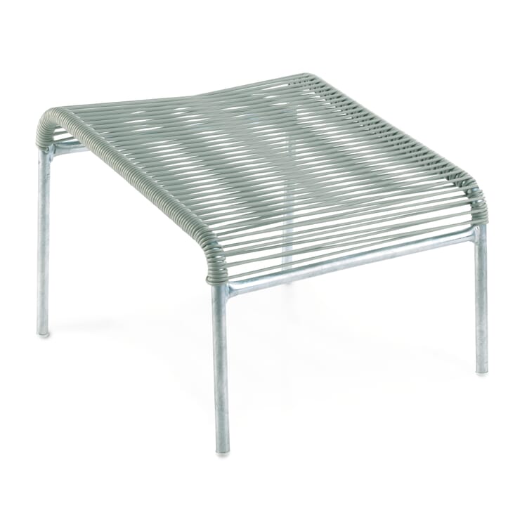 Footstool Säntis, hot-dip galvanized, Pastel green RAL D 120 70 10