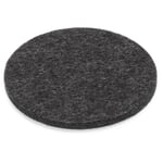 Coaster felt Graphite, mottled Ø 9 cm