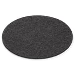 Coaster felt Graphite, mottled Ø 25 cm