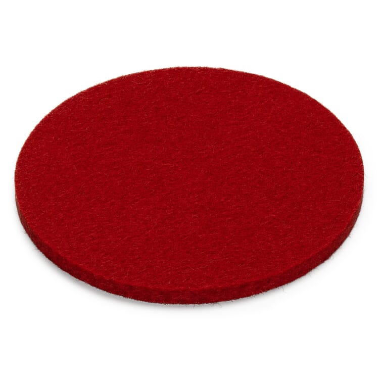 Coaster felt, Red