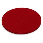 Felt Coasters Red Ø 9 cm
