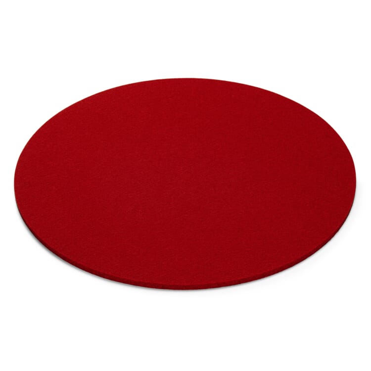 Coaster felt, Red