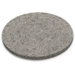 Coaster felt Light gray, mottled Ø 9 cm