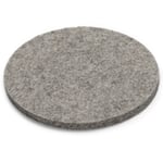 Felt Coasters Light gray, mottled Ø 9 cm