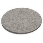 Coaster felt Light gray, mottled Ø 12 cm