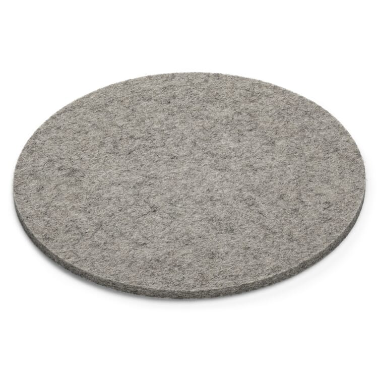 Coaster felt, Light gray, mottled