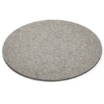 Coaster felt Light gray, mottled Ø 25 cm