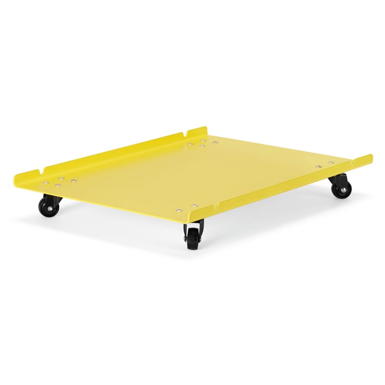 Roll plate for container Atlas, RAL 1016 Sulfur yellow