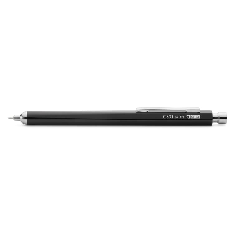 Fine lead gel roller aluminum, Black