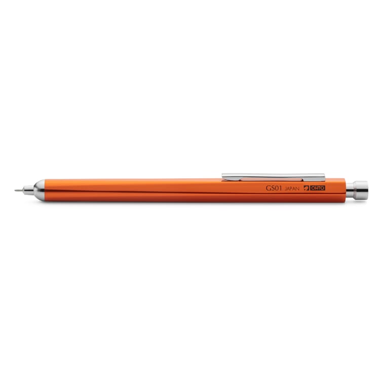 Fine lead gel roller aluminum, Orange