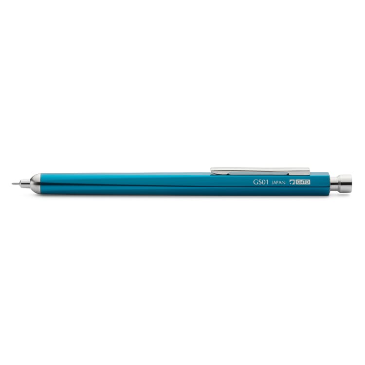 Fine lead gel roller aluminum, Blue