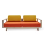 Wood sofa Yellow/Orange