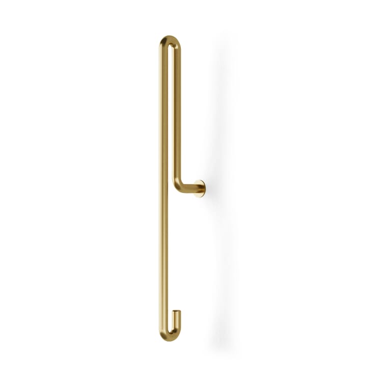 Wall hook Hook, large, Brass plated