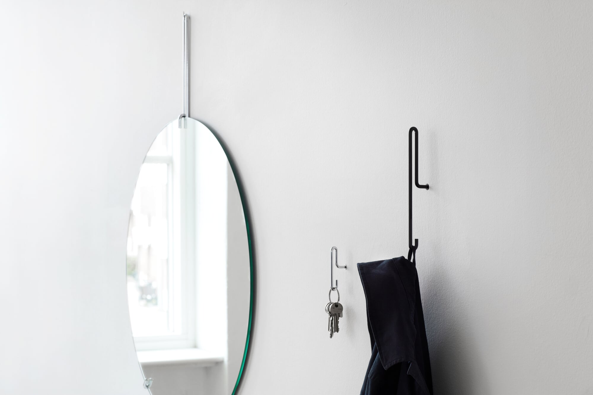 Wandhaken Hook, groß, Pulverbeschichtet