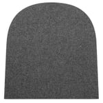 "Frankfurter" Felt Seat Cushion Dark gray