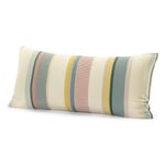 Pillowcase with Textured Stripes Petrol-Yellow 40 × 80 cm