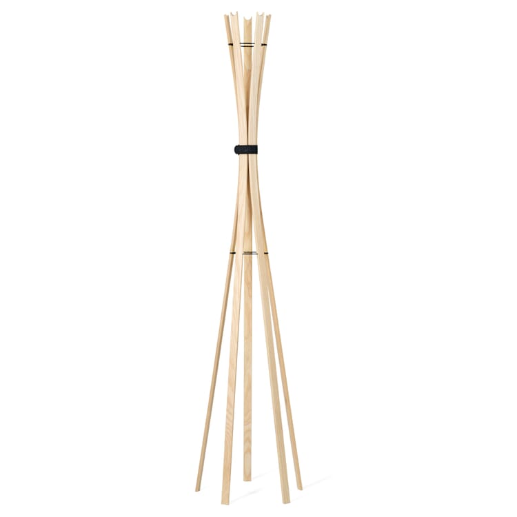 Bengel Coat Rack, Natural / RAL 7021 Black Gray