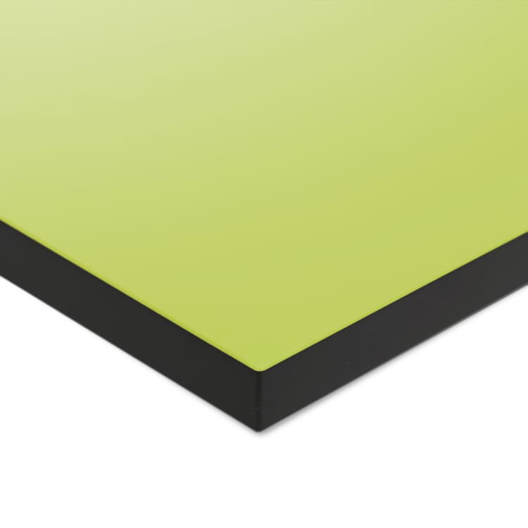 Tischplatte zu Tischgestell ERIK, quadratisch, Grüngelb