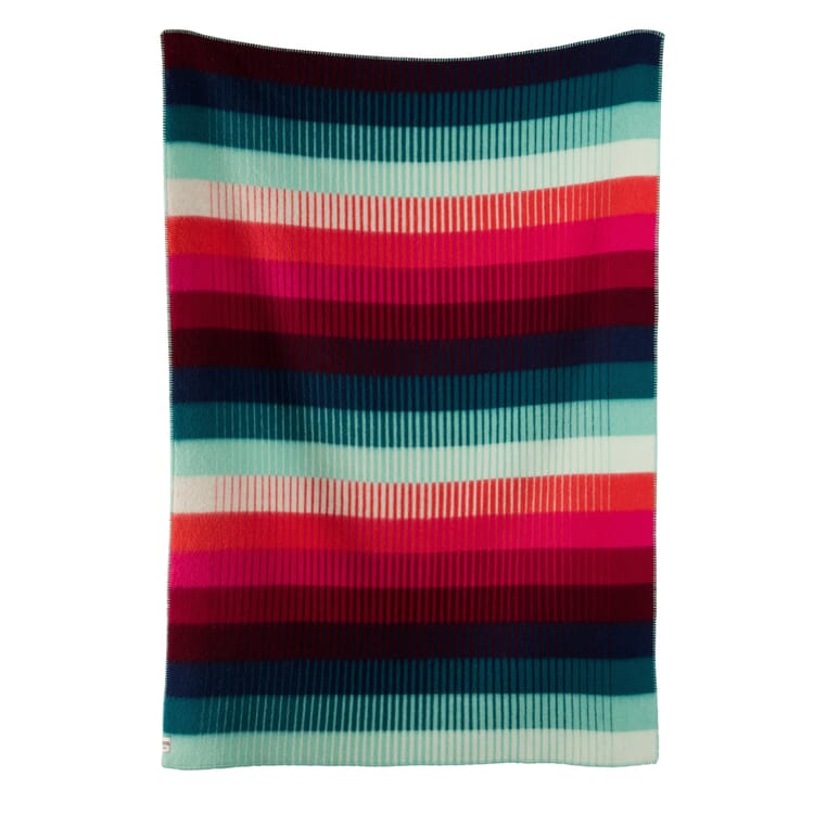 Blanket Åsmund Gradient, Red-Turquoise