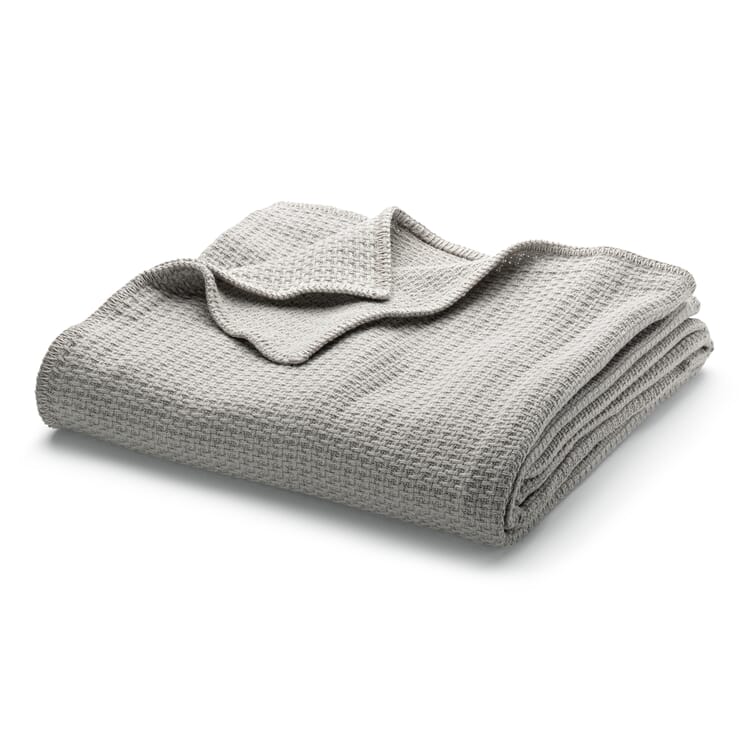 Cotton blanket structural fabric, Light gray
