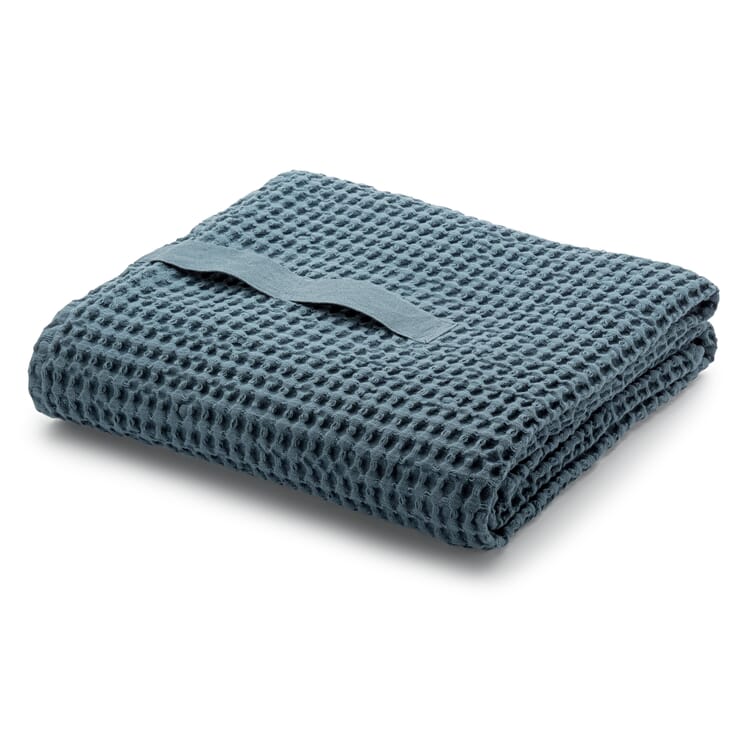 Towel waffle piqué, Light blue