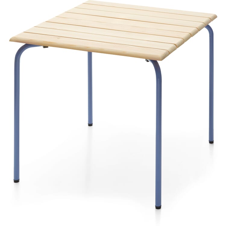 Table Estoril, wood, RAL 5014 Pigeon blue