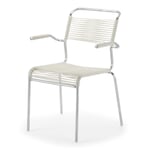 Armchair Säntis, hot galvanized White