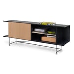 Fip Shelving Unit RAL 7021 Black grey