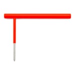 Toilet paper holder Line Hook RAL 3024 Luminous red