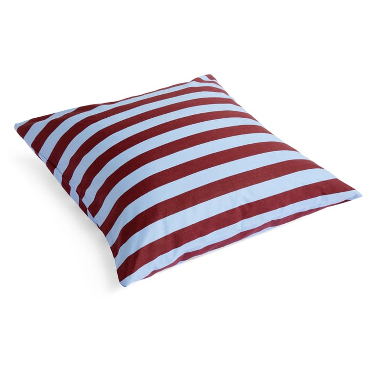 Été pillowcase, Bordeaux red / blue