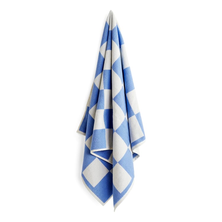 Bath towel Check, Blue