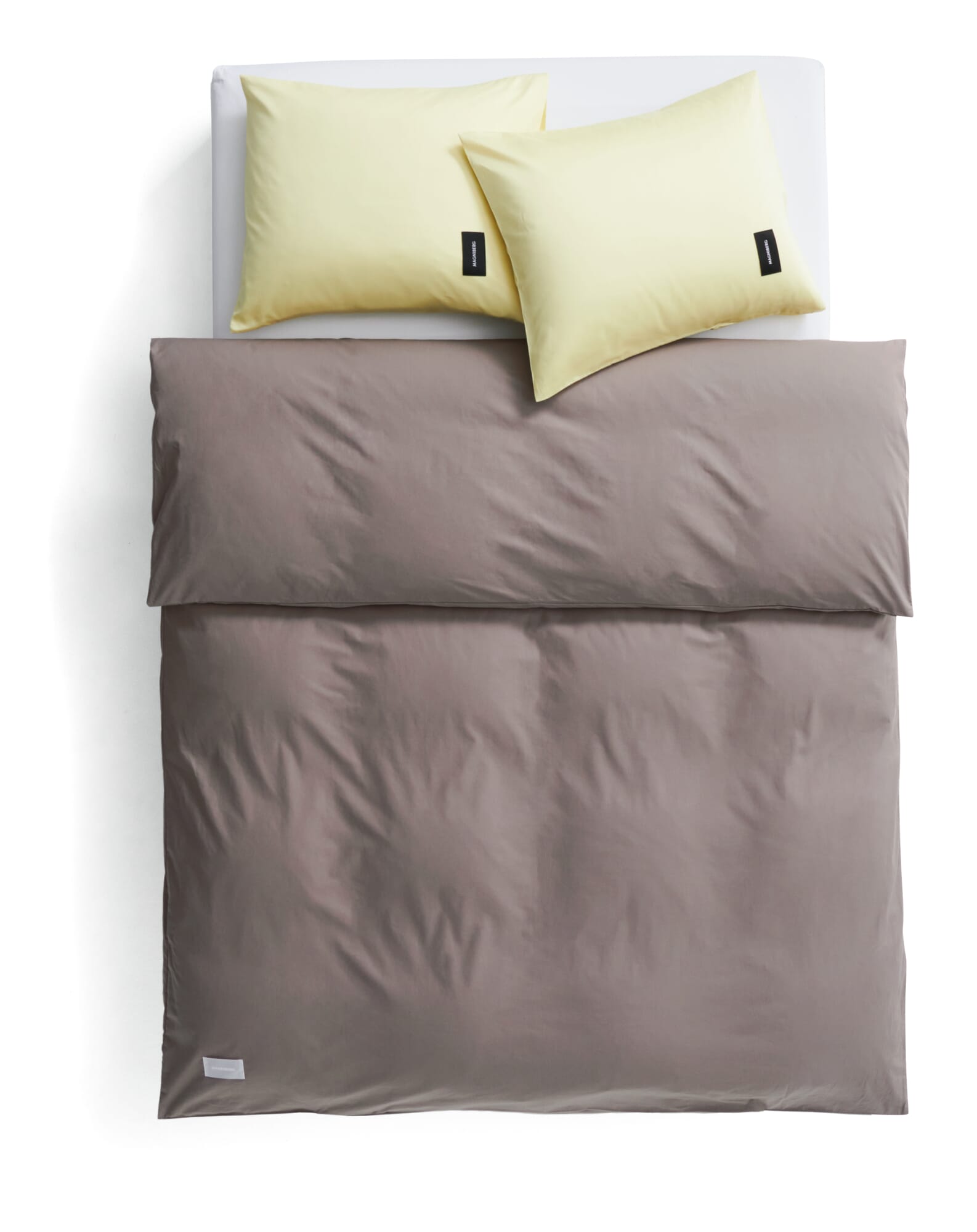 Pure Poplin comforter cover, Brown (mud), 155 × 220 cm | Manufactum