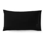 Pillowcase Pure Satin Black (black) 40 × 80 cm