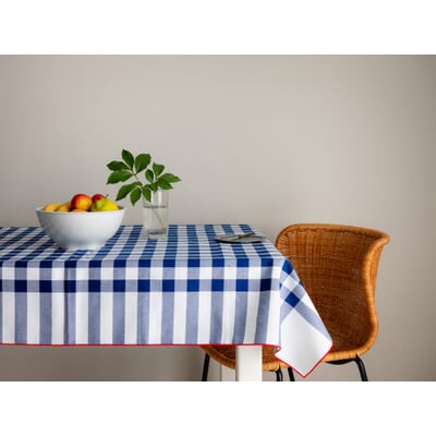 Tischdecke Wei Blau
