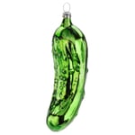 Hand-blown Christmas tree ornament: Cucumber