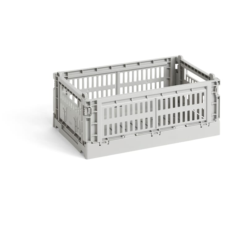 Colour Crate S folding crate, Light gray