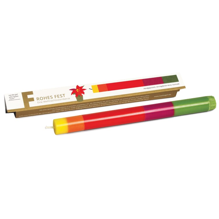 Stick candle Christmas, Poinsettia