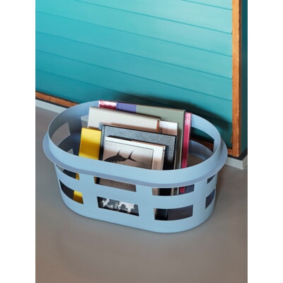 Wäschekorb Laundry Basket, klein, Hellblau