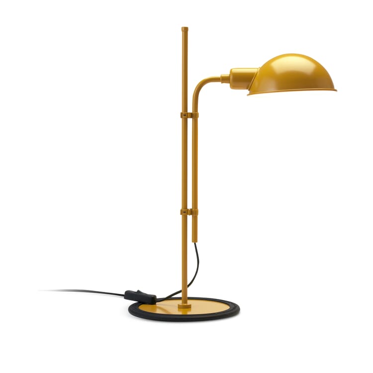 Funiculi table lamp, Mustard yellow
