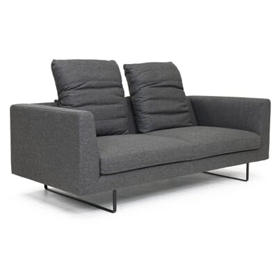 Rückenkissen zu Sofa August, Grau, (verstellbar)