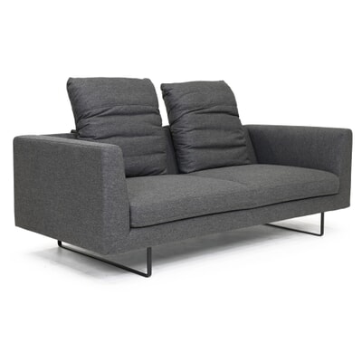Rückenkissen zu Sofa August, Grau, (verstellbar)