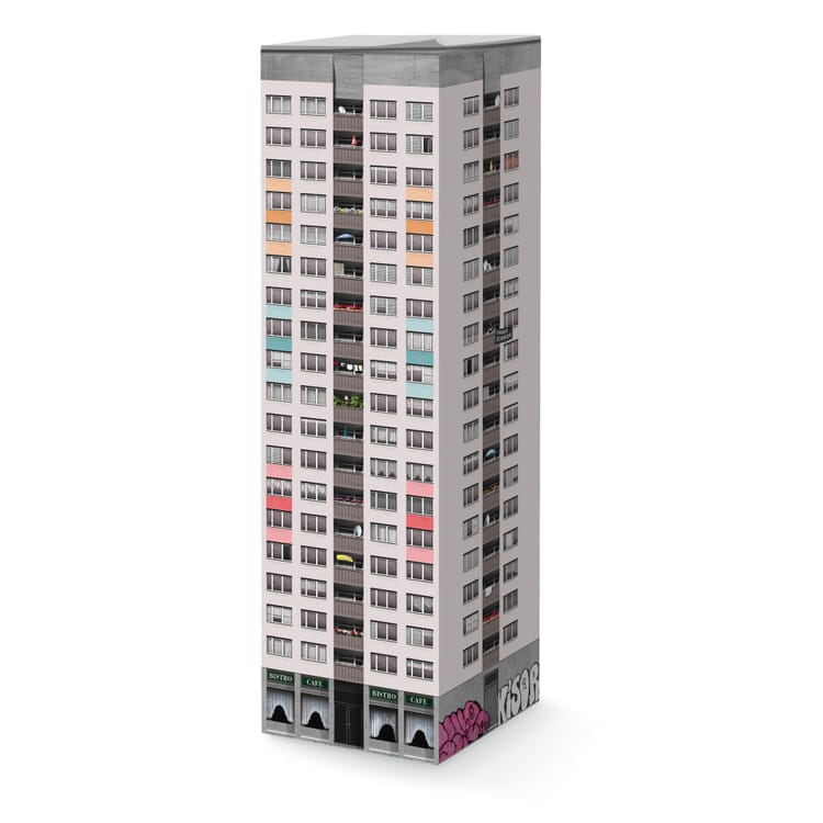 Notepad Paperscraper®, Prefabricated building Berlin