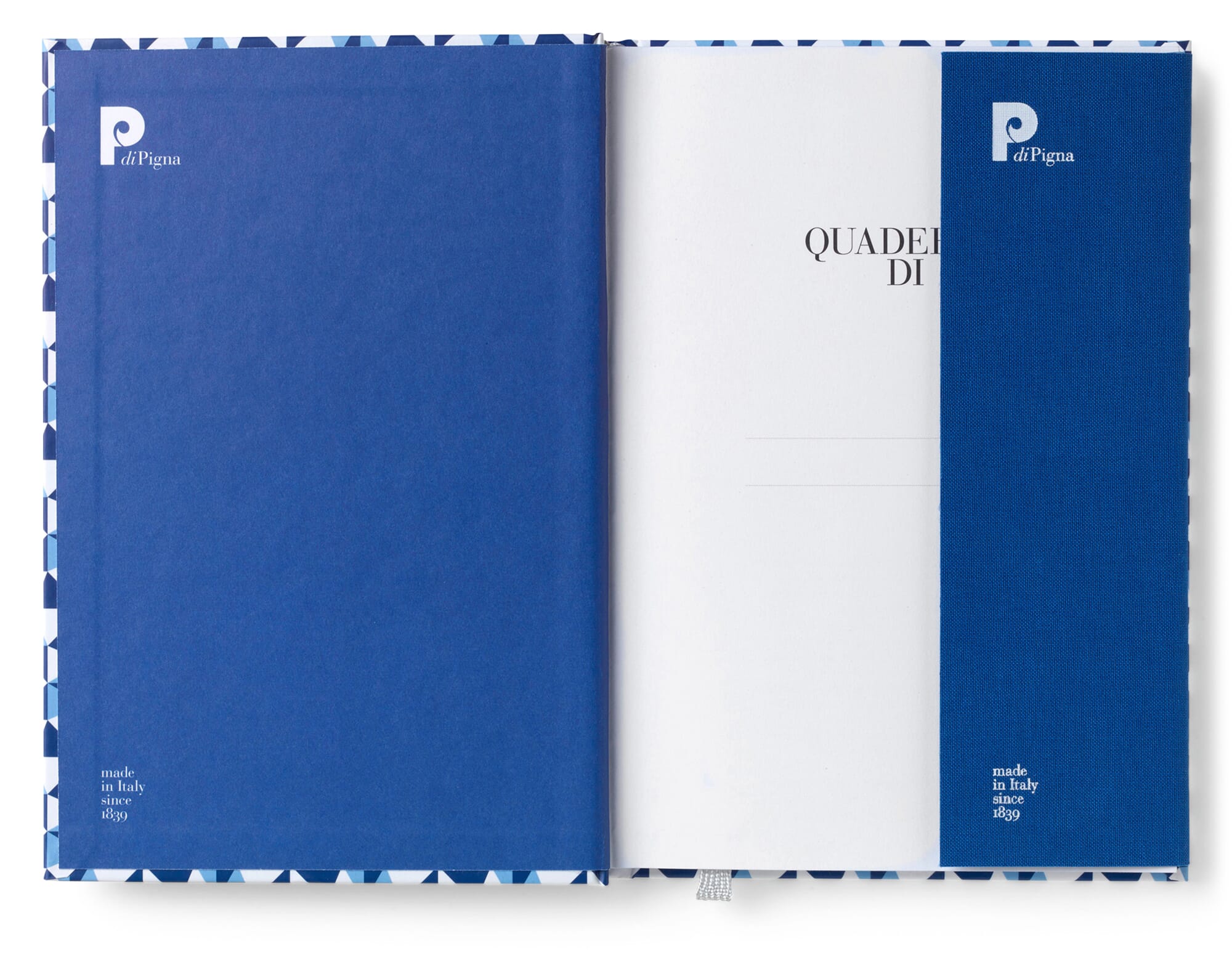 Notizheft Pigna, DIN A5 - Hardcover, Blau / Blau