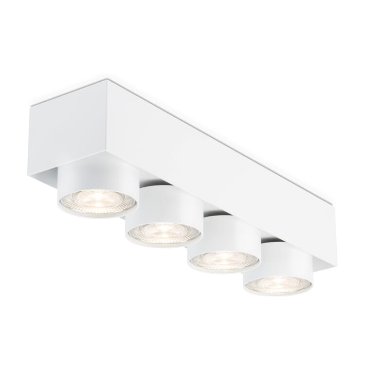 Surface mounted spotlight Wittenberg, RAL 9016 Traffic white